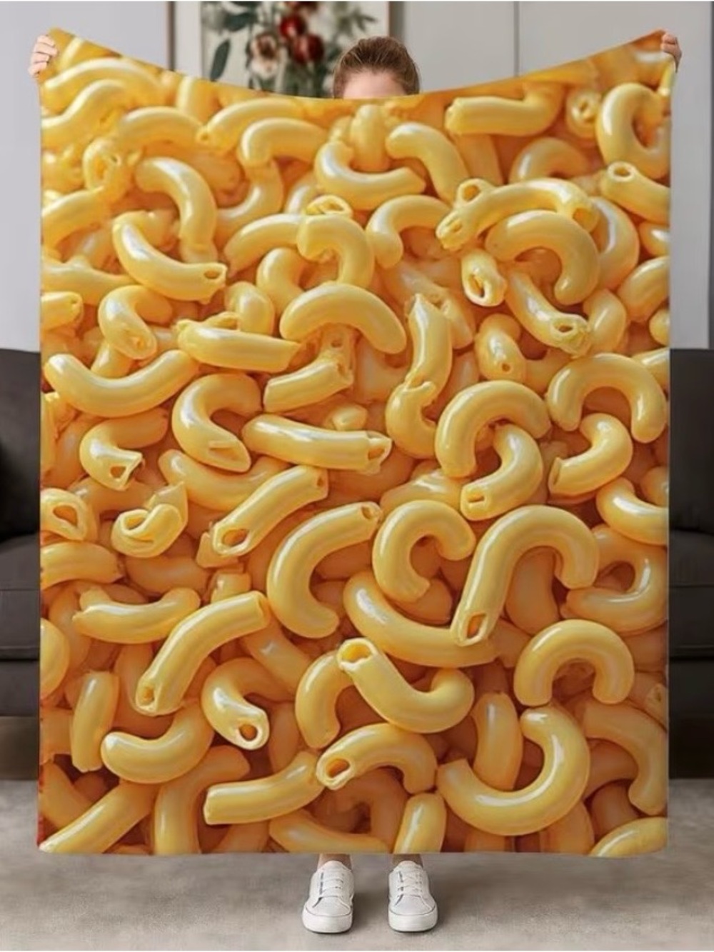 Yellow Macaroni & Cheese Blanket-60 x 80